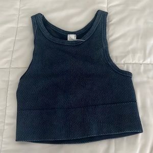 south moon under navy blue tank top